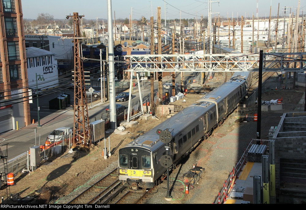 LI 7041 heads up the Oyster Bay branch!